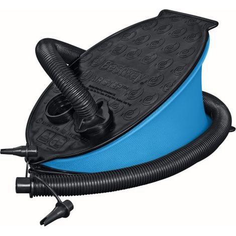 Bestway Pompe à pied 1,4L/cycle pour matelas et bouées gonflables - 3 embouts