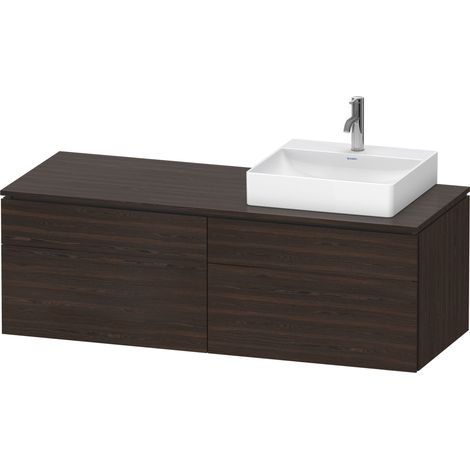 Duravit L-Cube Meuble sous-lavabo en console suspendu, avec plan