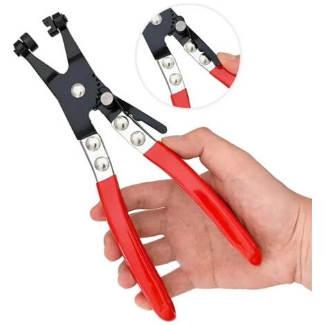 1 collier de serrage pour tuyau de voiture (rouge) (1/5)