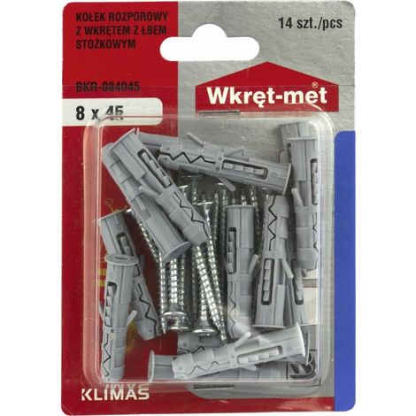 Viti ad espansione triangolari 8/4x45, 14 pezzi (1/4)