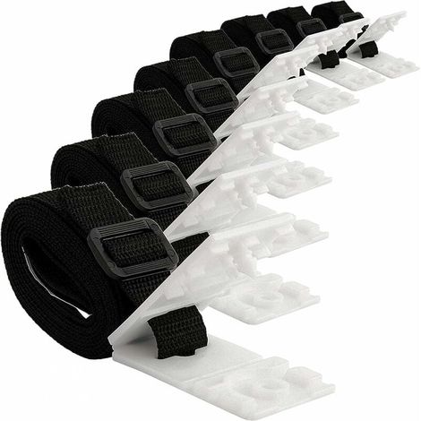 Solar Pool Cover Fixing Kit - 8 Solar Cover Straps - Solar Cover Strap Kit for Mobile Reel Systems, Pool Covers & Tarps (1/5)