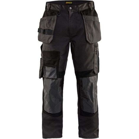 Pantalon de travail kevlar stretch artisan 1554 - Gris Foncé/Noir XS - FR(38) - SE(C44) - Standards