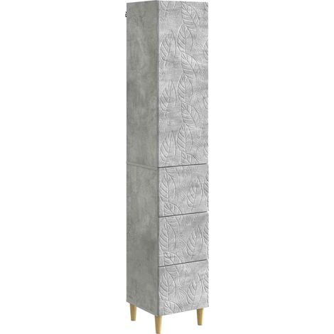 Set di armadi 2 pcs Grigio Cemento 33 x 34,5 x 90 cm vidaXL