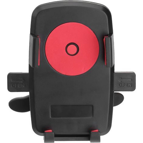 Support de téléphone de voiture avec fixation pour pare-brise et tableau de bord, support universel pour smartphone et GPS (rouge)-Red