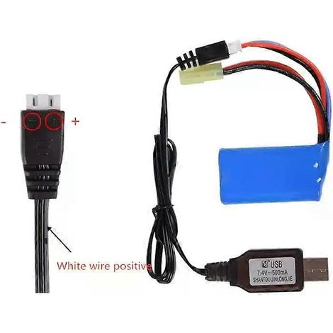 74V Ladegerät XH-3P 2S LiPo-Akku Schnellladefunktion für Autos, RC-Drohnen, Spielzeug, Ersatzteile, USB-Ladegerät 2000/1000/500mA (1/4)
