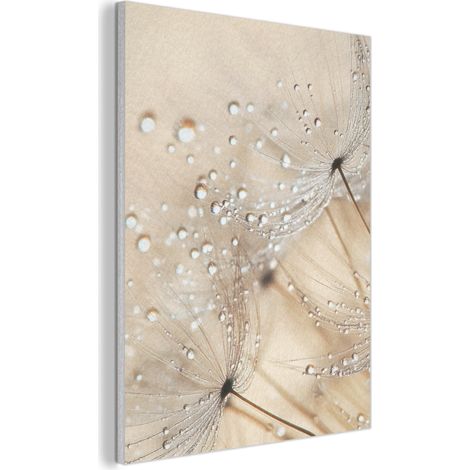 Acoustic Felt Wall Art Dandelion - Abstract - Nature - Beige 60x80 cm (1/5)