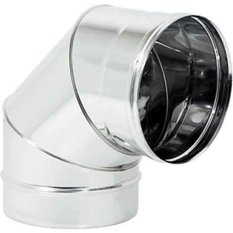 Cordivari - Curva 90° Ø100 Inox 304 Mono Parete