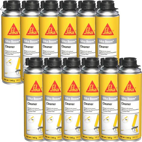 Lot de 12 nettoyants pour mousses polyuréthanes expansives - SIKA Boom Cleaner - 500ml