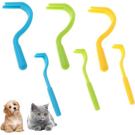 Drei Paar Zeckenclips für Hunde, Katzen, Pferde, Menschen und Kinder – Zeckenclips mit Ausreißschutz für Pferde, Menschen und Kinder – Entfernt, zieht und entfernt Zecken – Verschiedene Größen – Inklu (1/5)
