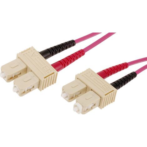 Câble fibre optique RS PRO 2m Avec connecteur / SC, OM4 Multi-mode ( Prix pour 1 )