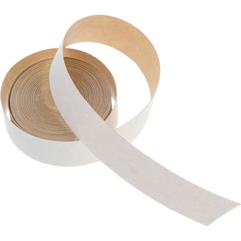 Bande D'abat-jour Cylindrique Auto-adhésive en Tissu Beige (1/5)