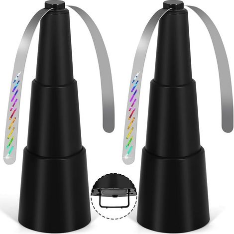 Moustiques Repoussent Les Ventilateurs, 2 Pièces Ventilateur Anti Mouche Indolore pour Eloigner Les Mouches de la Table, Repellent Moustique Fan pour Maison Dîner, Pique-Nique et Barbecue (1/5)