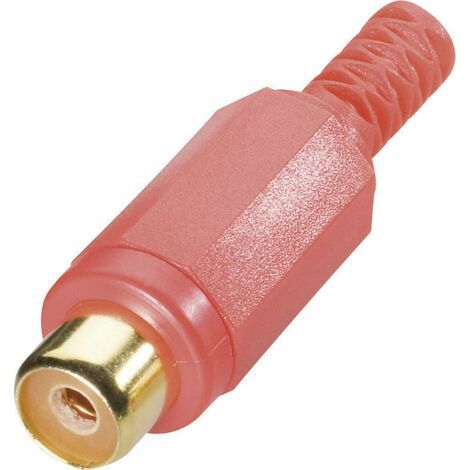 Cinch/RCA femelle, droit BKL Electronic 0105002/T Nombre de pôles: 2 rouge 1 pc(s) (1/3)