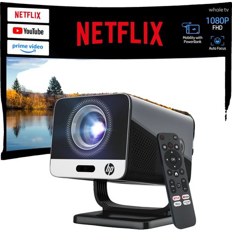 Projecteur, Résolution 1080P, Compatibilité WiFi et Bluetooth, 100V-240V Prise EU (1/5)