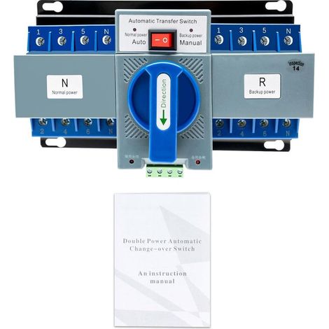 Commutateur de transfert Automatique AC-33iB Double Disjoncteur Inverseur de Source Automatique Puissance 4P 63A Automatique Commutateur Générateurde Transfert Double pour électricité (1/5)