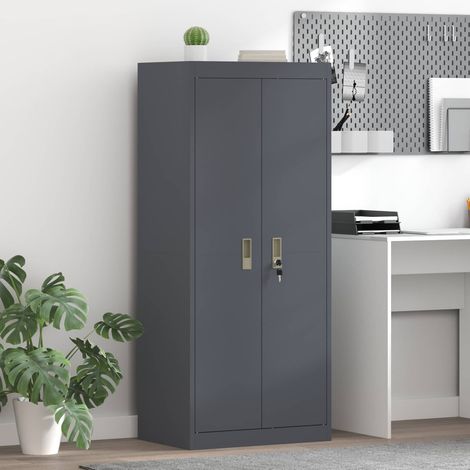 vidaXL Armoire de rangement Anthracite 60 x 40 x 140 cm Acier (1/5)