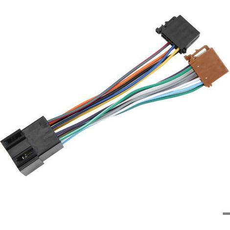 Adaptateur Faisceau Câblage ISO - Pour Autoradio Peugeot 106 206 306 307 405 406 607 - Compatible Norme ISO OE - ABS - 1 Pièce (1/5)