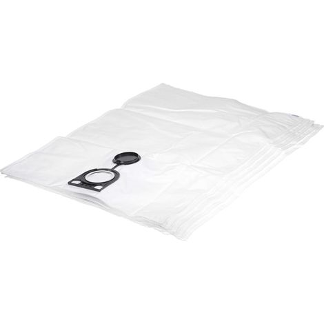 vhbw 5x bolsa compatible con Bauhaus Herkules Inox 20 MS, Herkules 15 aspiradora - 40 cm x 27 cm blanco