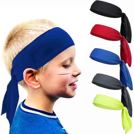 5er-Pack weiche, elastische Sport-Schweißbänder für Kinder beim Fußballspielen (1/5)