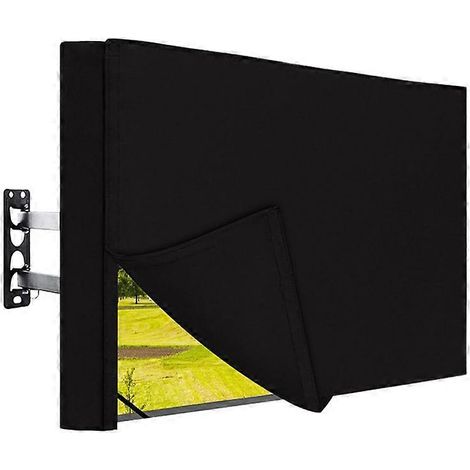 Housse de protection étanche pour téléviseur d'extérieur de 55 à 58 pouces, résistante aux intempéries, aux UV et à la poussière, idéale pour une terrasse. (1/3)