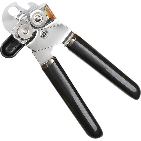 Sollbry Ouvre-boîte à poignée souple, ouvre-boîte manuel multifonction - acier inoxydable (1/5)