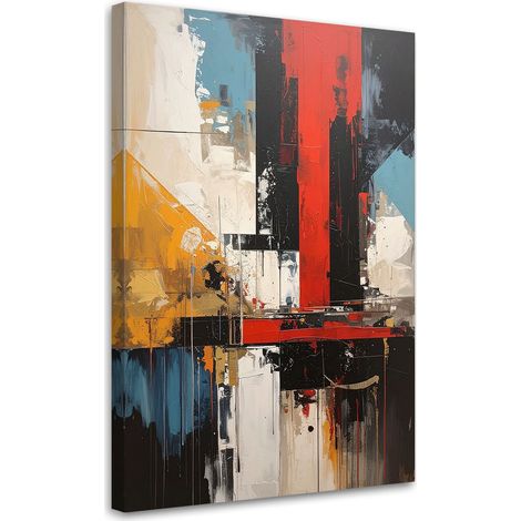 Tableaux, Abstraction moderne colorée,20x30 (1/4)