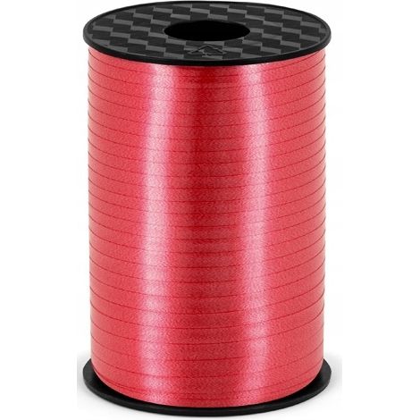Ruban plastique, rouge, 5 mm/225 m (1 carton / 50 pièces)