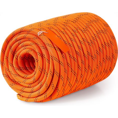 Corde d'escalade arboriste 48 brins, polyester double tressé, 1,3 cm x 67,1 m (1/5)