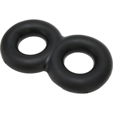 Jouet à mâcher pour chien, résistant aux morsures, en forme de 8, en caoutchouc, pour le nettoyage et le broyage des dents. Grand jouet à tirer pour chien (taille S). (1/5)