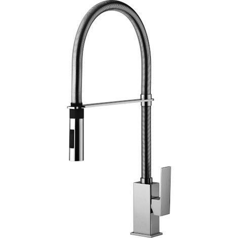 Miscelatore lavello cucina Elle con canna orientabile in ottone