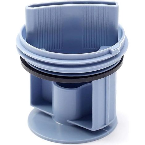 Bouchon de pompe de vidange compatible avec Bosch Siemens WM1095/1065 WD7205. bouchon de vidange de rechange pour machine à laver (bleu) (1/5)