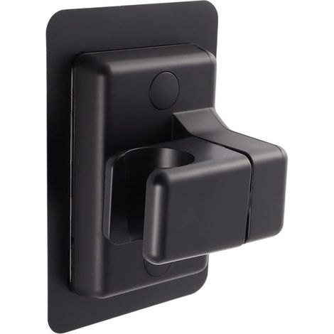 360° drehbarer, verstellbarer Duschkopfhalter, kein Bohren erforderlich, Handbrause, wasserdicht, extrem robuster Duschkopfhalter (schwarz) (1/4)
