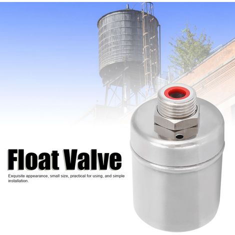 Vanne à flotteur en acier inoxydable 1/2", pour réservoirs d'eau, châteaux d'eau et piscines, vanne de contrôle de niveau d'eau entièrement automatique Zhongjiang (1/5)