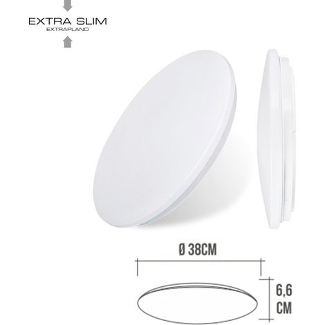Applique Surface Led EDM 4000K 24W - 1680 Lumens 33x6,6cm (1/7)