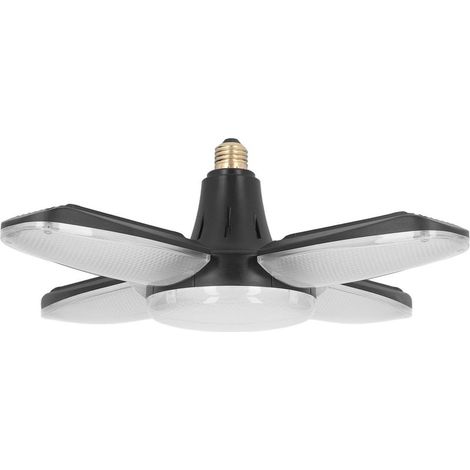 lustre salon-Luminaire LED Garage 120W 13600LM - 4 Panneaux Régulables pour Garage/Atelier/Commerces (Set 1) (1/4)
