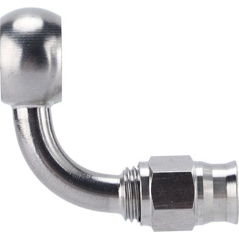 Raccord de tuyau de frein à œil Banjo AN‑ 3, adaptateur à 90 ° en acier inoxydable, accessoires automobiles (1/5)