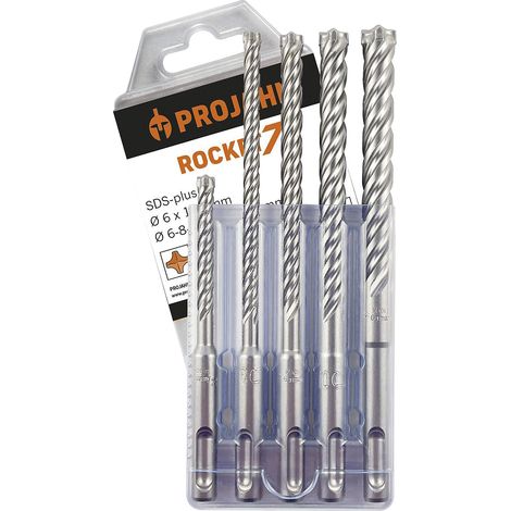 Projahn, Kit de forets perforateurs ROCKET 7 SDS-plus, dans une