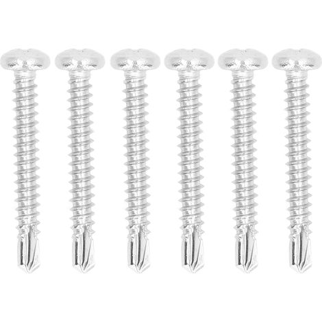 50 vis autoperceuses à tête ronde en acier inoxydable 304 pour le travail du bois M4.2x32 (1/5)