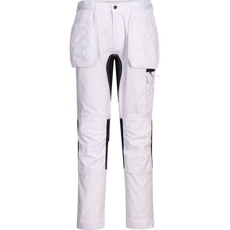 Pantalon Stretch Wx2 Holster - 28 - Blanc - Portwest