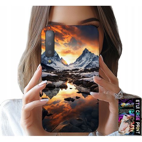 Funda para Samsung A7 2018 - arroyo, montañas, picos, Everest + lámina (1/5)