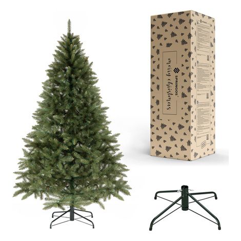 SPRINGOS Árbol de Navidad Artificial Abeto del Cáucaso 220 cm Árbol de Navidad Real Calidad Premium (1/5)