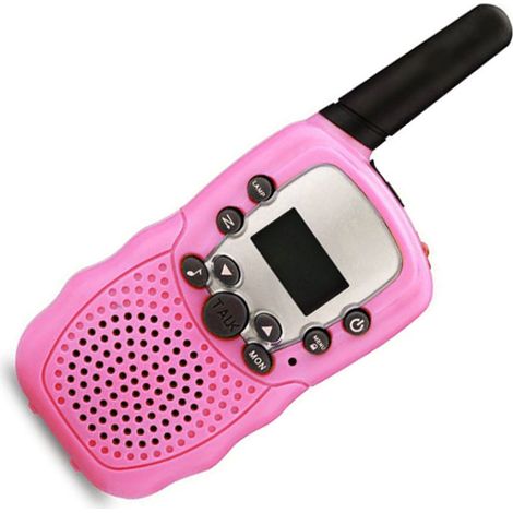 2er-Pack Kinder-Walkie-Talkies, 3 km Reichweite, klare Klangqualität, Handfunkgeräte, Spielzeug für Kinder, Pink (1/5)
