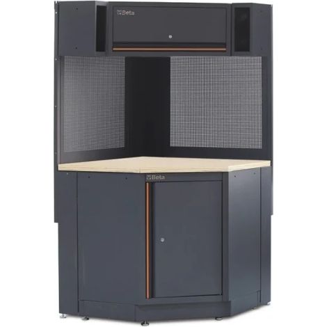Beta C45PRO 2.0 CORNER/W Modulo angolare completo autoportante per arredo officina