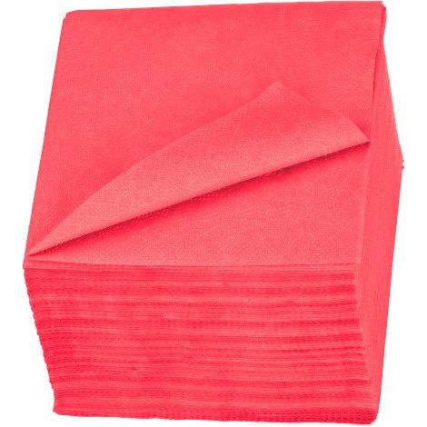 Serviette de table en ouate Tork Lunch 24 x 24 cm rouge - Paquet de 200
