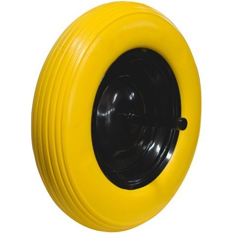Rueda impinchable, banda de rodadura de poliuretano expandido, carga máxima 75 kg, ø360 mm