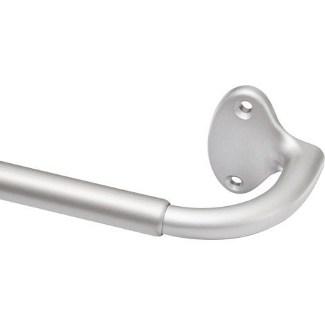 1 - Tringle à rideau - Accessoire de fenêtre - Design incurvé extensible 122x224cm - Finition nickel pour salon chambre (1/5)