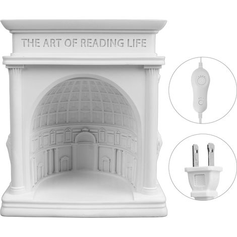 Lampe chauffante pour bougies parfumées avec minuterie, fondoir électrique dimmable Panthéon, décoration chambre, cadeau Noël et emménagement, fiche US 110-220V (1/5)