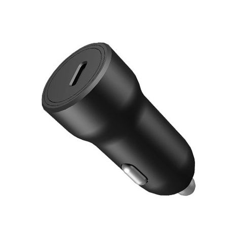 Cargador de coche USB-C 20 W negro – carga rápida – Universal