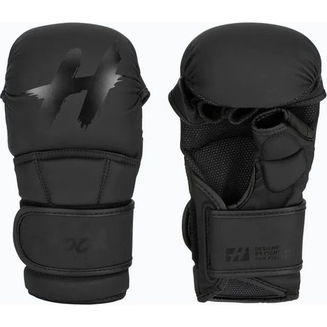 Guantes de sparring de MMA Hook Fighting, negros, talla L