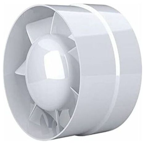 Energieeffizienter 100-mm-Abluftventilator, 12 W/130 m³, axial, für den Einbau in Abluftkanäle: für Bad, Küche, Keller